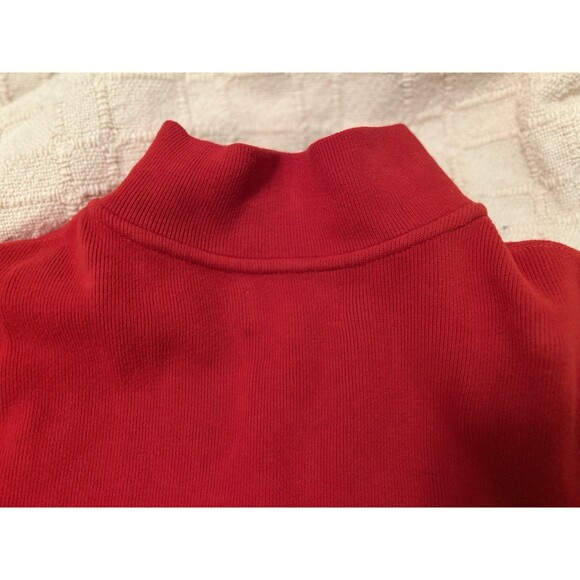 Polo Ralph Lauren Men's Sweater Preppy Rib Vintage Quarter Zip Pullover XXL Red - Picture 6 of 9